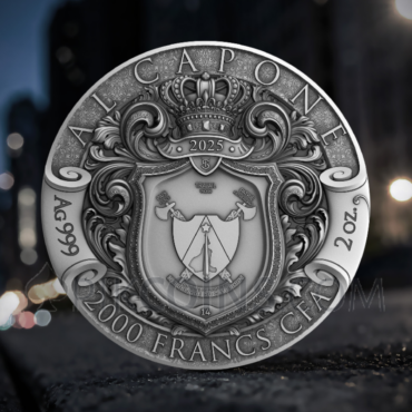 Al Capone - Empires of Crime 2000 Francs CFA 2oz Cameroon 2025