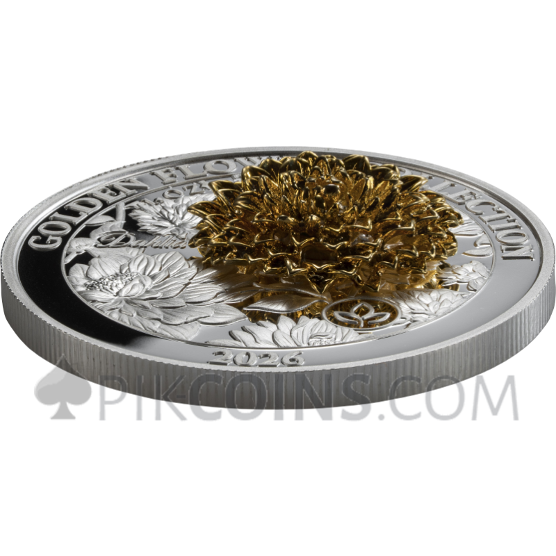 Dahlia - Golden Flower Collection 5$ 1oz Samoa 2026 - Image 4