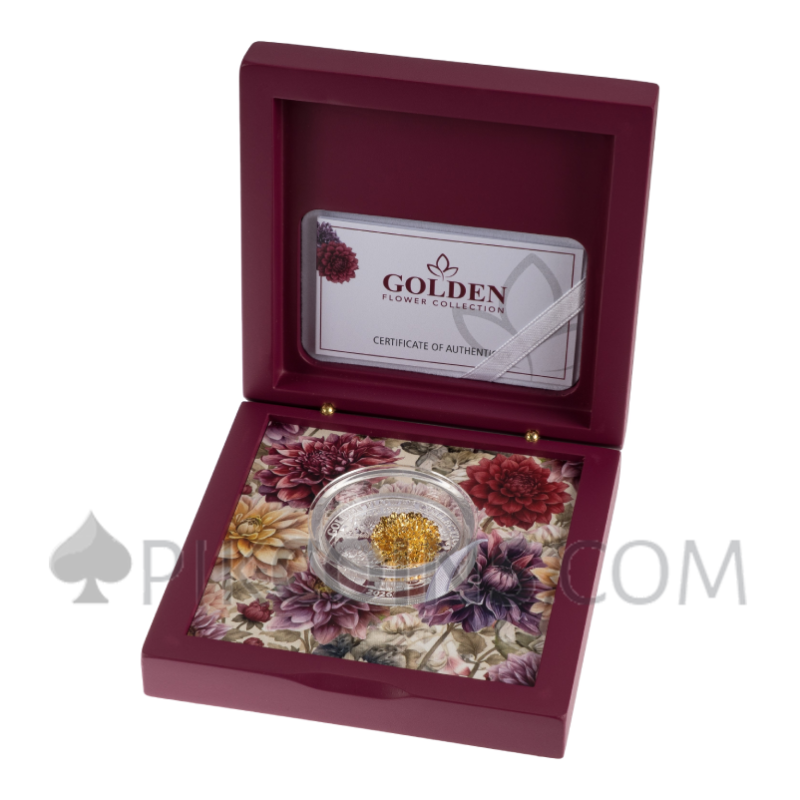 Dahlia - Golden Flower Collection 5$ 1oz Samoa 2026 - Image 6