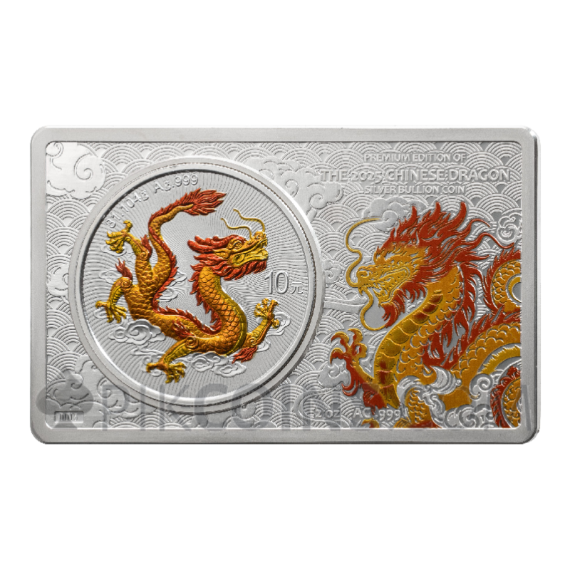 Chinese Dragon - Premium Edition 10 Yuan 3oz China 2025