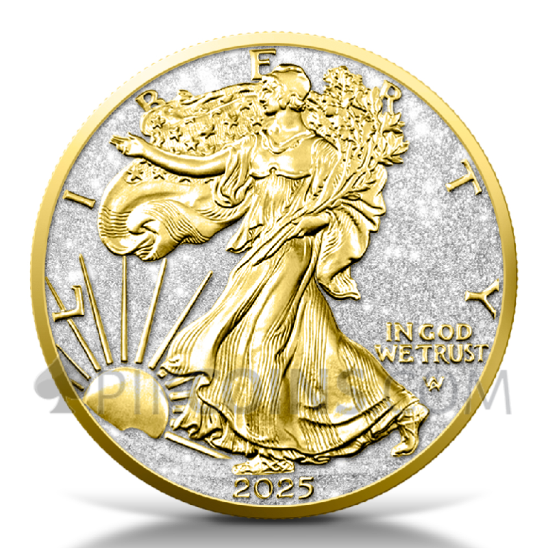 American Eagle – Diamond Dust & 24k Gold 1 USD 1oz USA 2025