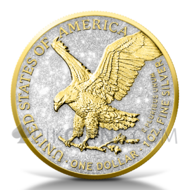 American Eagle – Diamond Dust & 24k Gold 1 USD 1oz USA 2025