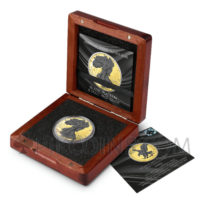 American Eagle – Black Platinum Gold and Silver 1 USD 1oz USA 2025 - Image 5
