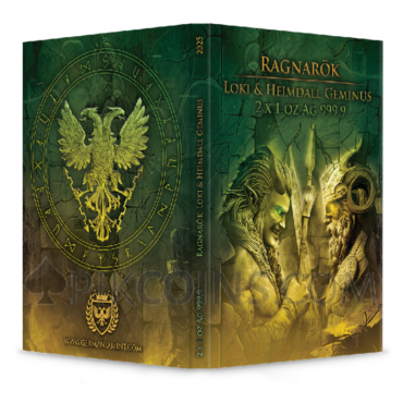 Loki & Heimdall Geminus - Ragnarök 2 Coins Set 2 x 1oz 2 x 5 Mark 2025
