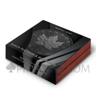 Maple Leaf – Black Platinum and Ruthenium 5$ 1oz Canada 2025