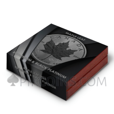 Maple Leaf – Ruthenium and Black Platinum 5$ 1oz Canada 2025