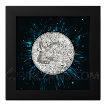 Rhino - Silver Burst 20$ 3oz Cook Islands 2025
