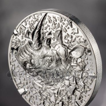 Rhino - Silver Burst 20$ 3oz Cook Islands 2025