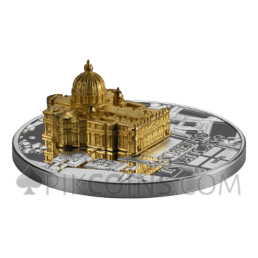 San Pietro in Vaticano - Full Sculpture 1000 Francs CFA 1oz Gabon 2025
