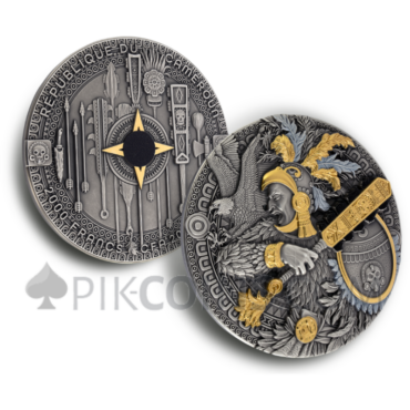 Eagle Warrior - Aztec Warrior 2000 Francs CFA 2oz Cameroon 2025