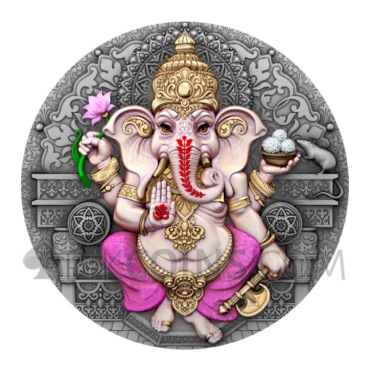 Ganesha - Hindu Pantheon 5$ 2oz Niue 2025