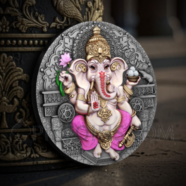 Ganesha - Hindu Pantheon 5$ 2oz Niue 2025