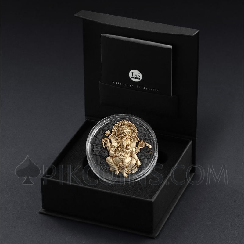 Ganesha - Hindu Pantheon 10$ 5oz Niue 2025 - Image 3