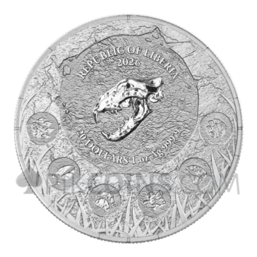 Cave Lion - Megafauna 20$ 1oz Liberia 2026