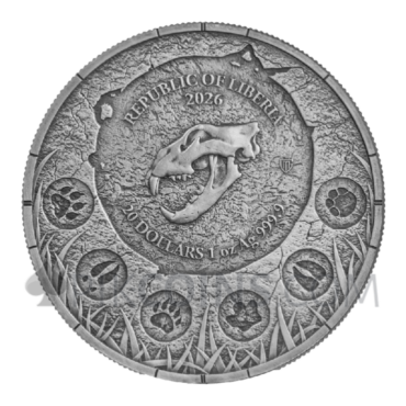 Cave Lion Oblivion - Megafauna 20$ 1oz Liberia 2026