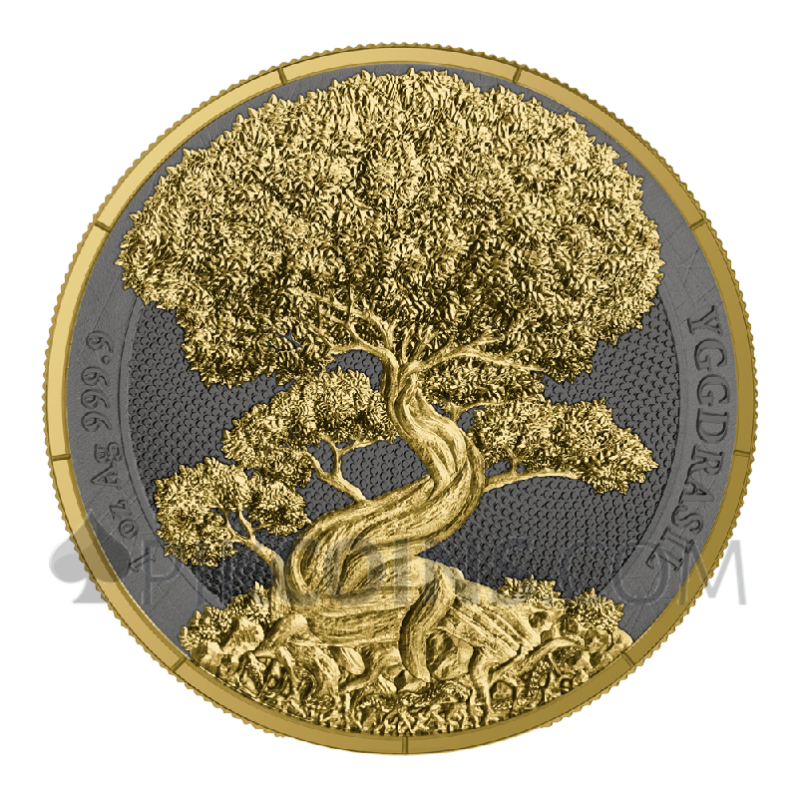 Yggdrasil Goldenleaf - Mythical Forest 5 Mark 1oz Germania 2025