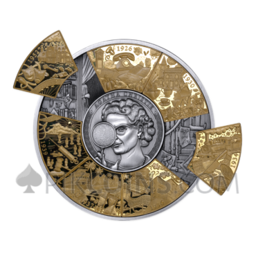 Agatha Christie - Puzzle Coin 10$ 5oz Solomon Islands 2026