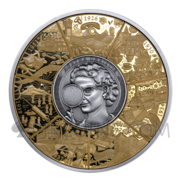 Agatha Christie - Puzzle Coin 10$ 5oz Solomon Islands 2026