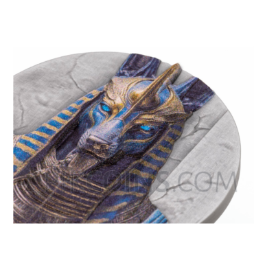 Anubis UHR Antiqued – Egyptian Heritage 10$ 1oz Liberia 2026