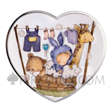 Baby Boy - New Born Heart 1000 Francs CFA 1oz Cameroon 2026