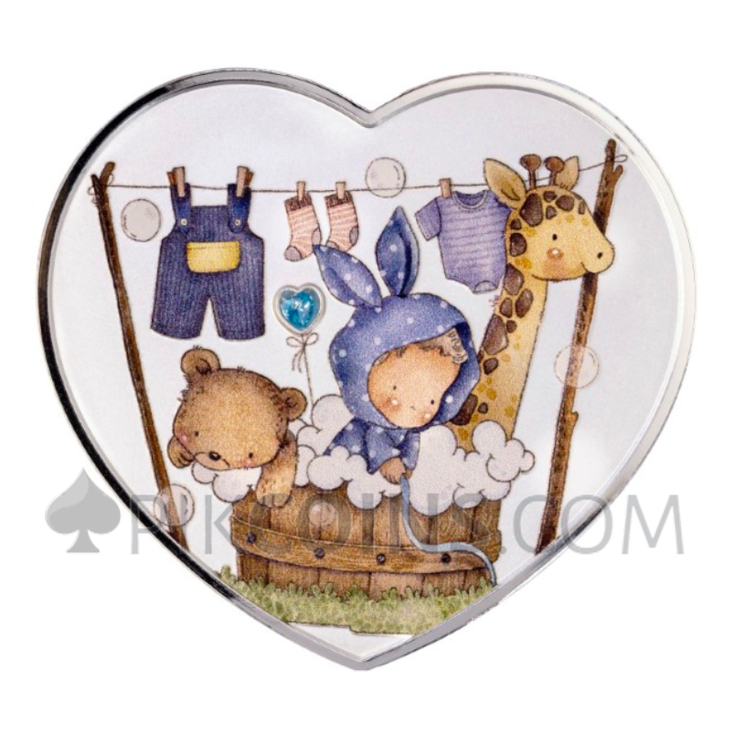 Baby Boy - New Born Heart 1000 Francs CFA 1oz Cameroon 2026