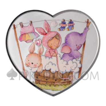 Baby Girl - New Born Heart 1000 Francs CFA 1oz Cameroon 2026