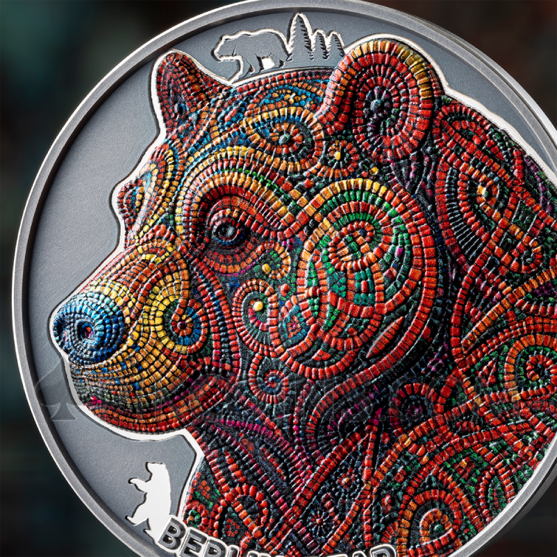 Berlin Bear - Patterns of the World 2000 Francs CFA 2oz Cameroon 2026 - Image 4