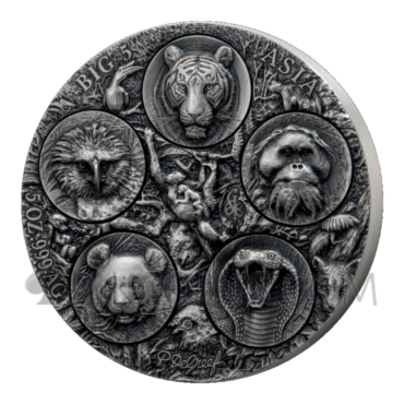 Big Five Asia - Completer Coin 5000 Francs CFA 5oz Ivory Coast 2026