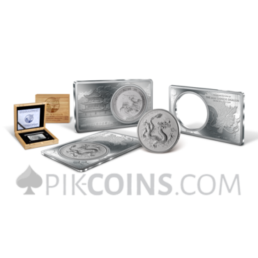 Chinese Dragon - Coin in Bar 10¥ 2oz + 1oz China 2026