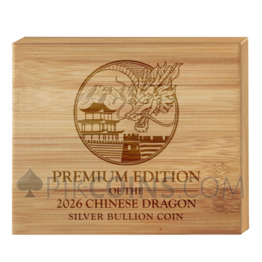 Chinese Dragon - Coin in Bar 10¥ 2oz + 1oz China 2026