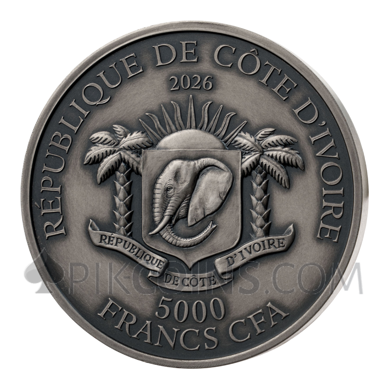 Pegasus - Édition Signature 5000 Francs CFA 2x5oz Ivory Coast 2026 - Image 3
