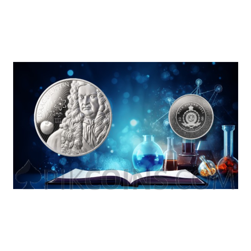 Issac Newton - Science Explained 2$ 1oz Niue 2025 - Image 4