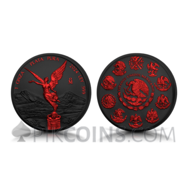 Libertad - Black Platinum Fire 1 Onza 1oz Mexico 2024