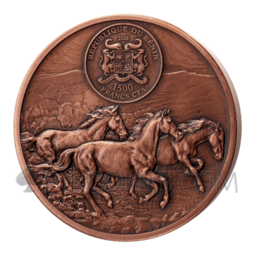 Mustang - Édition Cuivre 1500 Francs CFA 1kg Benin 2026