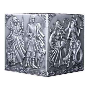 Norse Gods Silver Cube 500 Francs CFA 1kg Burundi 2026