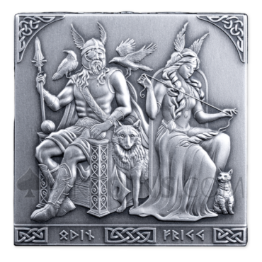 Norse Gods Silver Cube 500 Francs CFA 1kg Burundi 2026