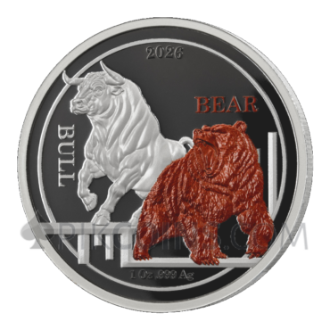 Rhodimension - Bull & Bear 2x1$ 2x1oz Ascension Island 2026