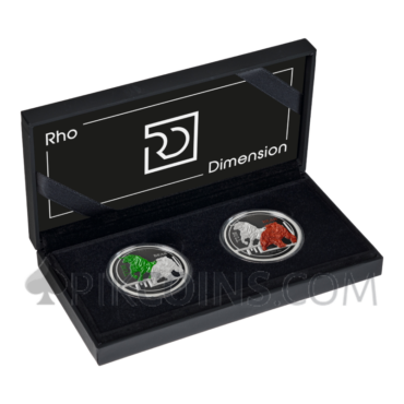 Rhodimension - Bull & Bear 2x1$ 2x1oz Ascension Island 2026