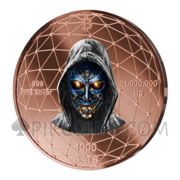 Satoshi Silver Whale Edition Rose Gold Line 1000 Satoshi 21g 2026