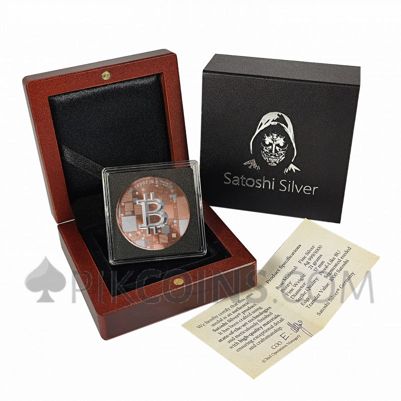 Satoshi Silver Whale Edition Rose Gold Line 1000 Satoshi 21g 2026 - Image 7