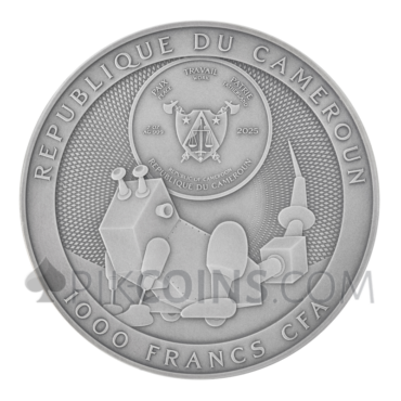 Stanisław Lem - Fables for Robots 1000 Francs 2oz Cameroon 2025