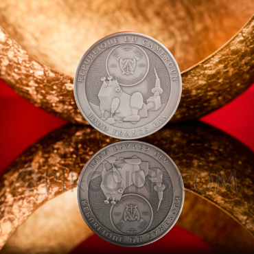 Stanisław Lem - Fables for Robots 1000 Francs 2oz Cameroon 2025