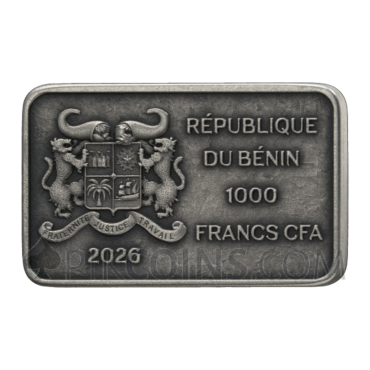 Eagle - Trésors Familles Animale 1000 Francs CFA 1oz Benin 2026
