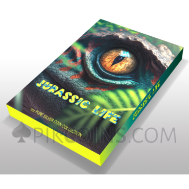 Velociraptor UHR Antiqued – Jurassic Life 10$ 1oz Liberia 2026