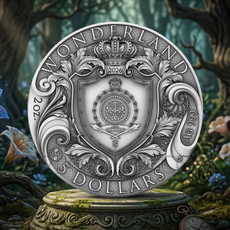 Wonderland 5$ 2oz Niue 2026 - Image 5