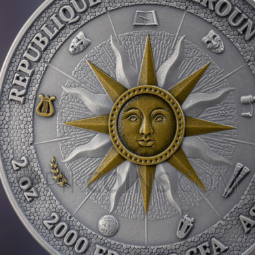 Erato and Polyhymnia - The Nine Muses 2000 Francs CFA 2oz Cameroon 2026