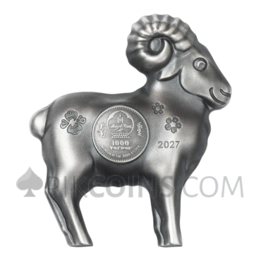 Fluffy Sheep - Lunar Year 1000 Togrog 1oz Mongolia 2027