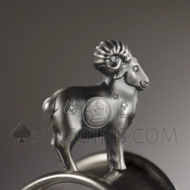 Fluffy Sheep - Lunar Year 1000 Togrog 1oz Mongolia 2027