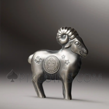 Fluffy Sheep - Lunar Year 1000 Togrog 1oz Mongolia 2027