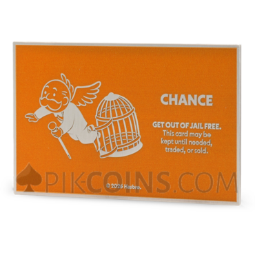 Get Out Of Jail Free - Chance Card Monopoly 2$ 1oz Niue 2026